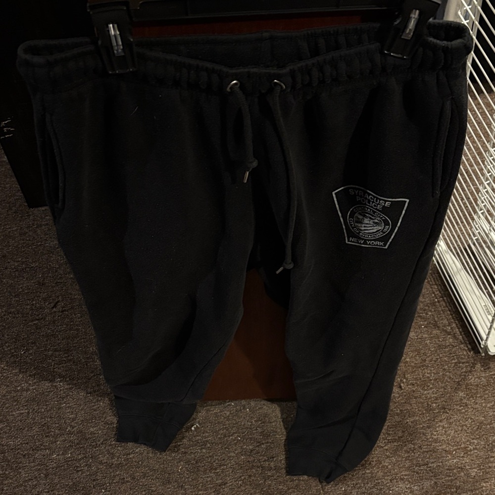 Black Sweatpants with Drawstring